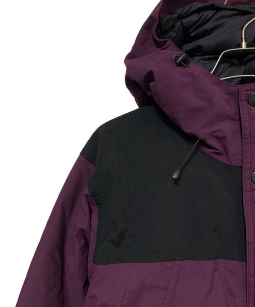 THE NORTH FACE（ザ ノース フェイス）THE NORTH FACE (ザ ノース フェイス) マウンテンダウンジャケット パープル×ブラック サイズ:Ｌの古着・服飾アイテム