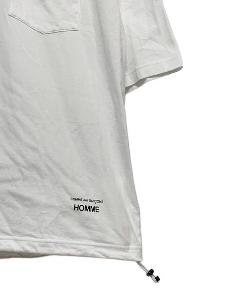 COMME des GARCONS HOMME（コムデギャルソン オム）COMME des GARCONS HOMME (コムデギャルソン オム) 綿天竺ポケットTシャツ ホワイト サイズ:XL 未使用品の古着・服飾アイテム