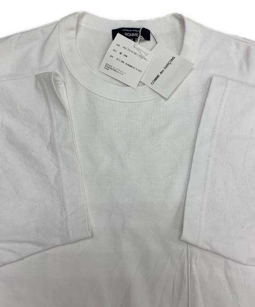 COMME des GARCONS HOMME（コムデギャルソン オム）COMME des GARCONS HOMME (コムデギャルソン オム) 綿天竺ポケットTシャツ ホワイト サイズ:XL 未使用品の古着・服飾アイテム