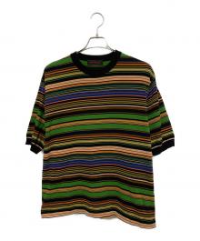 CABAN（キャバン）の古着「マルチボーダー クルーネックプルオーバー」｜マルチカラー