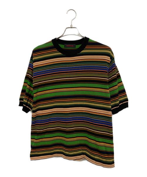 CABAN（キャバン）CABaN (キャバン) マルチボーダー クルーネックプルオーバー マルチカラー サイズ:Ｌの古着・服飾アイテム