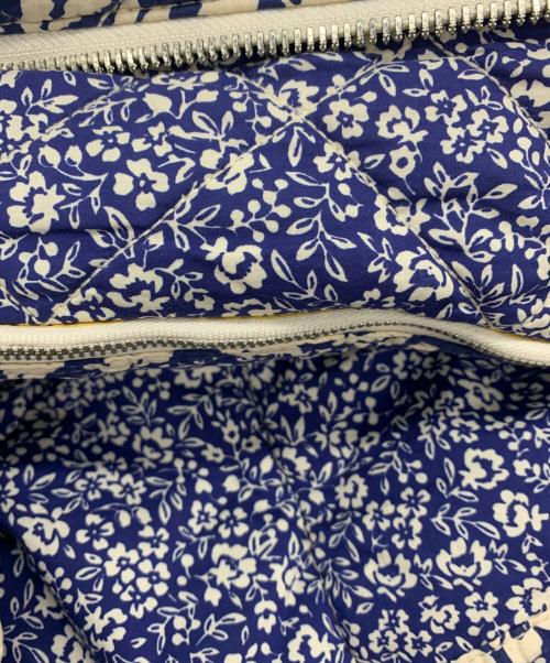 RALPH LAUREN（ラルフローレン）RALPH LAUREN (ラルフローレン) キルトフローラルトートバッグ ブルー×ホワイトの古着・服飾アイテム