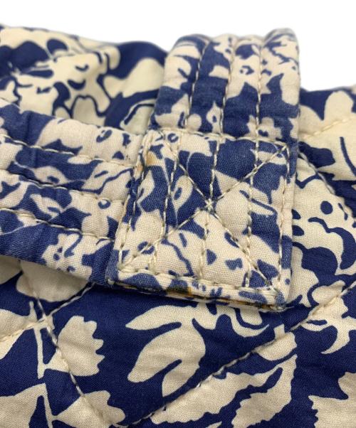 RALPH LAUREN（ラルフローレン）RALPH LAUREN (ラルフローレン) キルトフローラルトートバッグ ブルー×ホワイトの古着・服飾アイテム