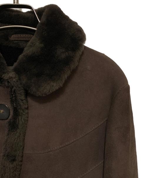 sawyer of napa（ソーヤーオブナパ）Sawyer of Napa (ソーヤーオブナパ) ムートンコート ダークブラウン サイズ:10の古着・服飾アイテム