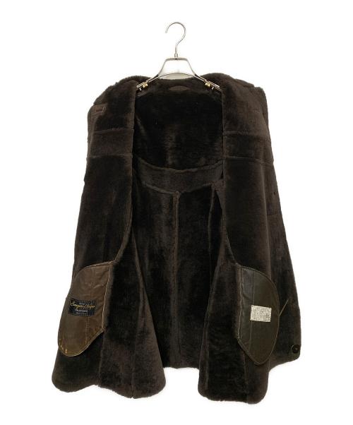 sawyer of napa（ソーヤーオブナパ）Sawyer of Napa (ソーヤーオブナパ) ムートンコート ダークブラウン サイズ:10の古着・服飾アイテム