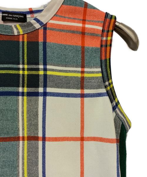 COMME des GARCONS HOMME PLUS（コムデギャルソンオムプリュス）COMME des GARCONS HOMME PLUS (コムデギャルソンオムプリュス) ベスト グリーン×オレンジ サイズ:記載なしの古着・服飾アイテム