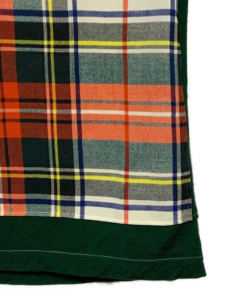 COMME des GARCONS HOMME PLUS（コムデギャルソンオムプリュス）COMME des GARCONS HOMME PLUS (コムデギャルソンオムプリュス) ベスト グリーン×オレンジ サイズ:記載なしの古着・服飾アイテム