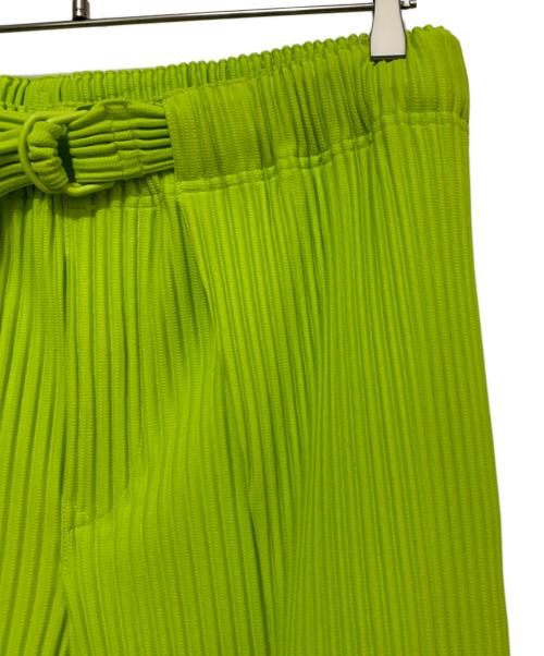 HOMME PLISSE ISSEY MIYAKE（オム プリッセ イッセイ ミヤケ）HOMME PLISSE ISSEY MIYAKE (オム プリッセ イッセイ ミヤケ) プリーツパンツ グリーン サイズ:MＬの古着・服飾アイテム
