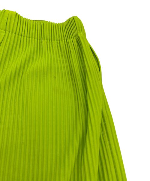 HOMME PLISSE ISSEY MIYAKE（オム プリッセ イッセイ ミヤケ）HOMME PLISSE ISSEY MIYAKE (オム プリッセ イッセイ ミヤケ) プリーツパンツ グリーン サイズ:MＬの古着・服飾アイテム