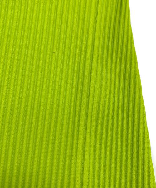 HOMME PLISSE ISSEY MIYAKE（オム プリッセ イッセイ ミヤケ）HOMME PLISSE ISSEY MIYAKE (オム プリッセ イッセイ ミヤケ) プリーツパンツ グリーン サイズ:MＬの古着・服飾アイテム