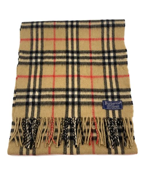 Burberry's（バーバリー）Burberry's (バーバリーズ) カシミアマフラー ブラウンの古着・服飾アイテム