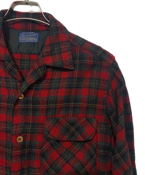 PENDLETON（ペンドルトン）PENDLETON (ペンドルトン) 50's ボードシャツ レッド×ブラック サイズ:Mの古着・服飾アイテム