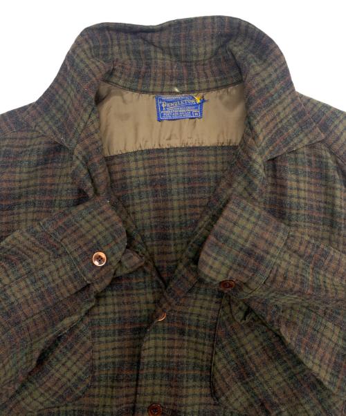 PENDLETON（ペンドルトン）PENDLETON (ペンドルトン) 50's ボードシャツ オリーブ サイズ:Mの古着・服飾アイテム