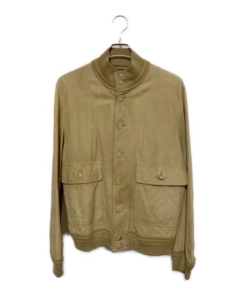 valstarino（ヴァルスタリーノ）VALSTARINO (ヴァルスタリーノ) スウェードジャケット ベージュ サイズ:50の古着・服飾アイテム