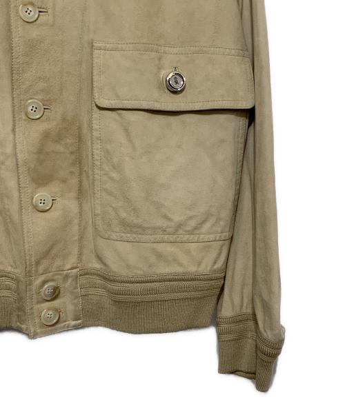 valstarino（ヴァルスタリーノ）VALSTARINO (ヴァルスタリーノ) スウェードジャケット ベージュ サイズ:50の古着・服飾アイテム