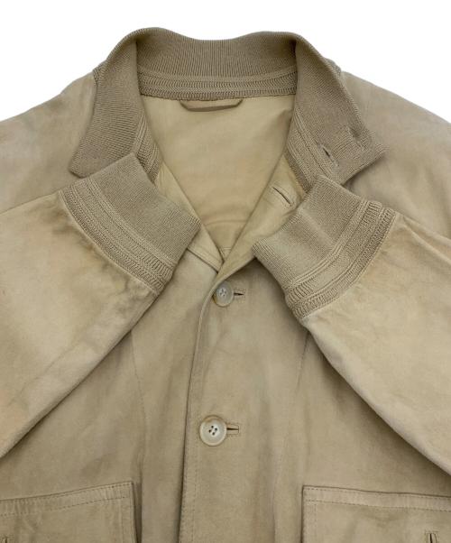 valstarino（ヴァルスタリーノ）VALSTARINO (ヴァルスタリーノ) スウェードジャケット ベージュ サイズ:50の古着・服飾アイテム