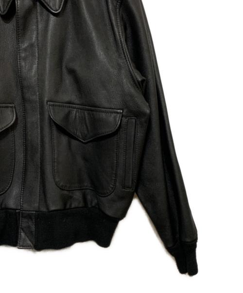 US.WINGS（ユーエス・ウィングス）US.WINGS (ユーエス・ウィングス) レザージャケット ブラック サイズ:Mの古着・服飾アイテム