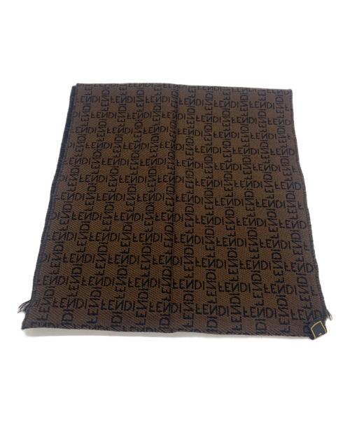 FENDI（フェンディ）FENDI (フェンディ) マフラー ブラウンの古着・服飾アイテム