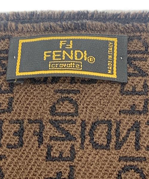 FENDI（フェンディ）FENDI (フェンディ) マフラー ブラウンの古着・服飾アイテム
