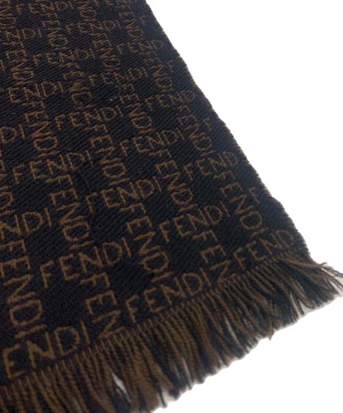 FENDI（フェンディ）FENDI (フェンディ) マフラー ブラウンの古着・服飾アイテム