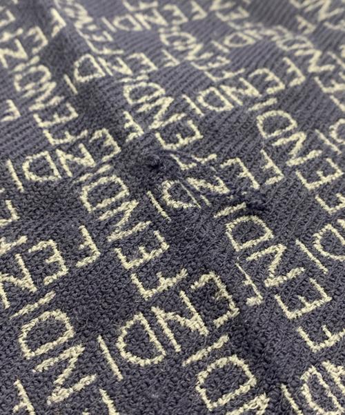 FENDI（フェンディ）FENDI (フェンディ) マフラー ネイビーの古着・服飾アイテム
