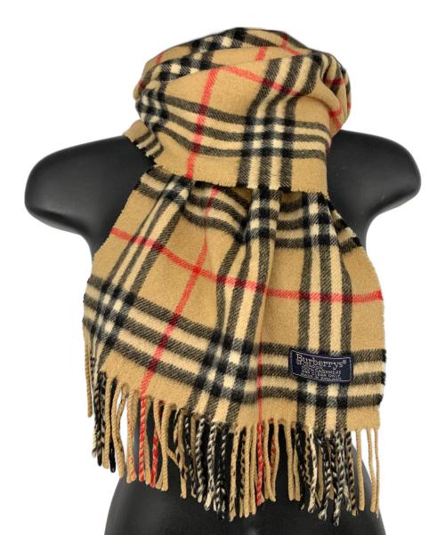 Burberry's（バーバリー）Burberry's (バーバリーズ) カシミアマフラー ブラウンの古着・服飾アイテム