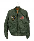 AVIREXアヴィレックス）の古着「MA-1ジャケット」｜グリーン