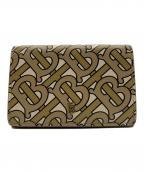 BURBERRYバーバリー）の古着「モノグラム柄　3つ折り財布」｜ベージュ