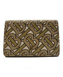 BURBERRY（バーバリー）の古着「モノグラム柄　3つ折り財布」｜ベージュ