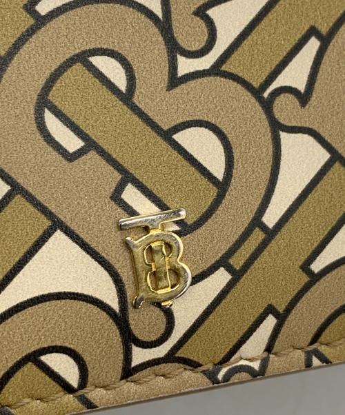 BURBERRY（バーバリー）BURBERRY (バーバリー) モノグラム柄　3つ折り財布 ベージュの古着・服飾アイテム
