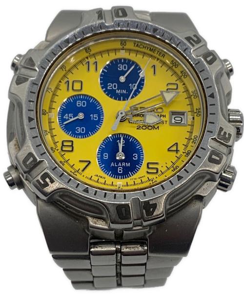 SEIKO（セイコー）SEIKO (セイコー) Chronograph イエローの古着・服飾アイテム