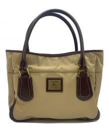 BURBERRY BLUE LABEL（バーバリーロンドンブルーレーベル）の古着「トートバッグ」｜ベージュ