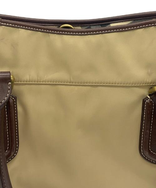 BURBERRY BLUE LABEL（バーバリーロンドンブルーレーベル）BURBERRY BLUE LABEL (バーバリーロンドンブルーレーベル) トートバッグ ベージュの古着・服飾アイテム