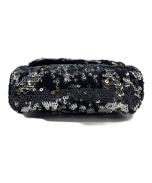 DOLCE & GABBANA（ドルチェ＆ガッバーナ）DOLCE & GABBANA (ドルチェ＆ガッバーナ) チェーンショルダースパンコールミニバッグ ブラックの古着・服飾アイテム