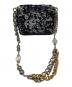 DOLCE & GABBANA (ドルチェ＆ガッバーナ) チェーンショルダースパンコールミニバッグ ブラック：18000円