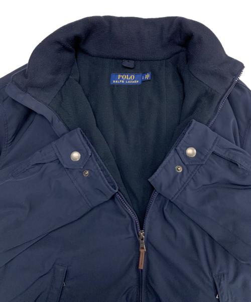 POLO RALPH LAUREN（ポロ・ラルフローレン）POLO RALPH LAUREN (ポロ・ラルフローレン) 中綿ブルゾン ネイビー サイズ:LGの古着・服飾アイテム