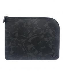 Vivienne Westwood（ヴィヴィアンウエストウッド）の古着「クラッチバッグ」｜ブラック×グレー