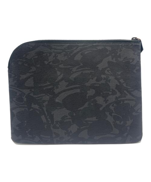 Vivienne Westwood（ヴィヴィアンウエストウッド）Vivienne Westwood (ヴィヴィアンウエストウッド) クラッチバッグ ブラック×グレーの古着・服飾アイテム