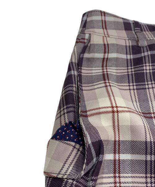Vivienne Westwood RED LABEL（ヴィヴィアンウエストウッドレッドレーベル）Vivienne Westwood RED LABEL (ヴィヴィアンウエストウッドレッドレーベル) チェックスカート パープル サイズ:40 未使用品の古着・服飾アイテム