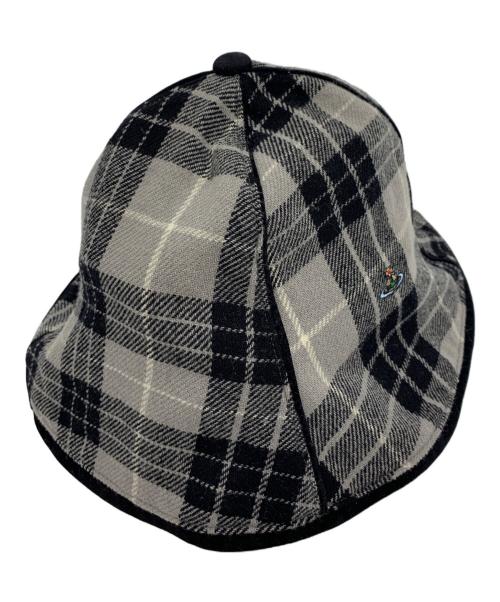 Vivienne Westwood（ヴィヴィアンウエストウッド）Vivienne Westwood (ヴィヴィアンウエストウッド) チューリップハット グレー サイズ:記載なしの古着・服飾アイテム
