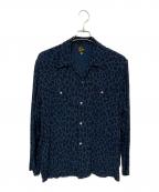 Needlesニードルズ）の古着「レオパードシャツ」｜ブルー