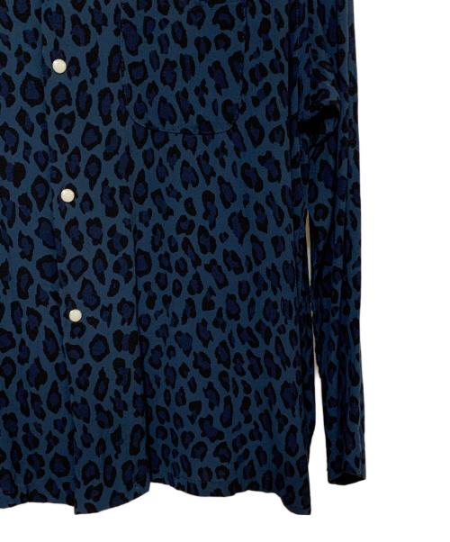 Needles（ニードルズ）Needles (ニードルズ) レオパードシャツ ブルー サイズ:Mの古着・服飾アイテム