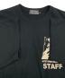 中古・古着 Hysteric Glamour (ヒステリックグラマー) スタッフ プリントTシャツ ブラック サイズ:XL：10000円