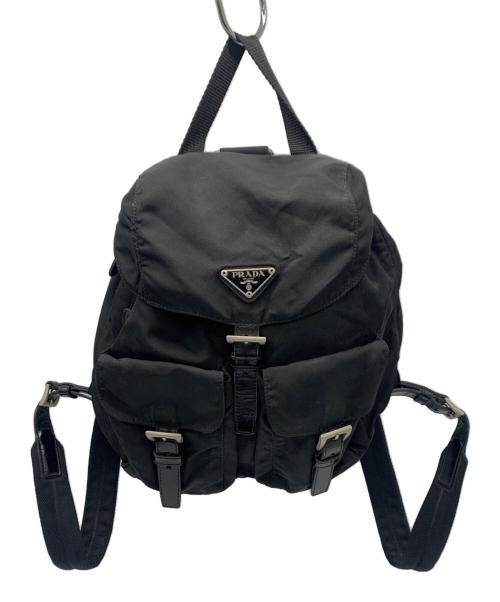 PRADA（プラダ）PRADA (プラダ) テスートナイロンリュック ブラックの古着・服飾アイテム
