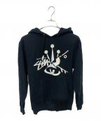 stussyステューシー）の古着「パーカー」｜ブラック