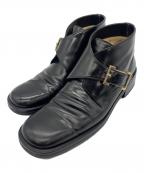 GUCCIグッチ）の古着「モンクストラップシューズ」｜ブラック