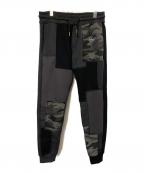 1PIU1UGUALE3 RELAXウノピゥウノウグァーレトレ リラックス）の古着「スウェットパンツ」｜ブラック×グレー