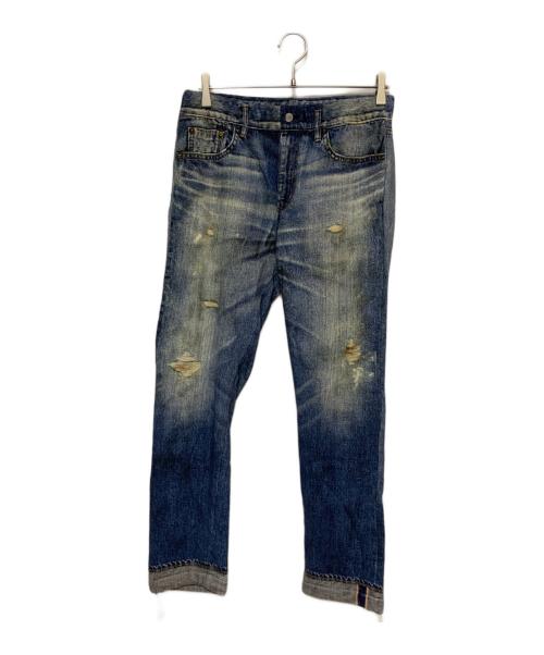 BEAMS（ビームス）BEAMS (ビームス) 転写デザイン スウェットパンツ インディゴ サイズ:Mの古着・服飾アイテム