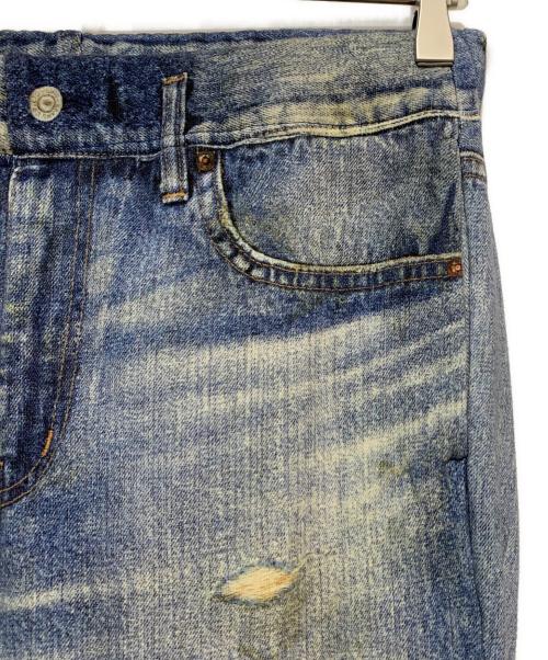 BEAMS（ビームス）BEAMS (ビームス) 転写デザイン スウェットパンツ インディゴ サイズ:Mの古着・服飾アイテム