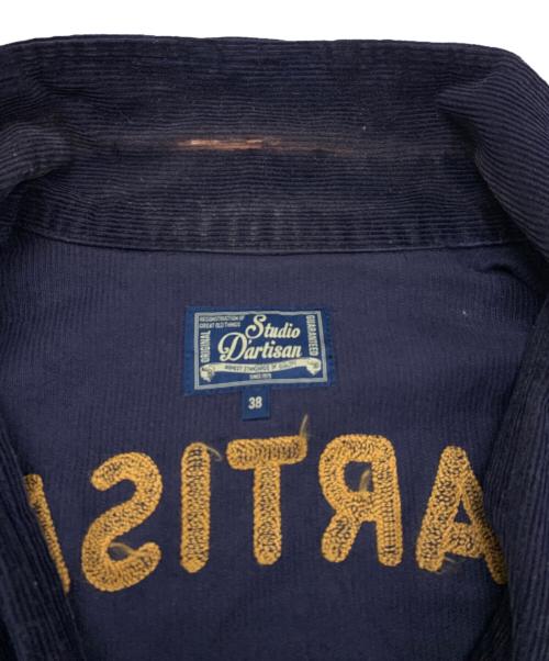 STUDIO D'ARTISAN（ステュディオダルチザン）STUDIO D'ARTISAN (ステュディオダルチザン) ファーマーズジャケット ネイビー サイズ:38の古着・服飾アイテム
